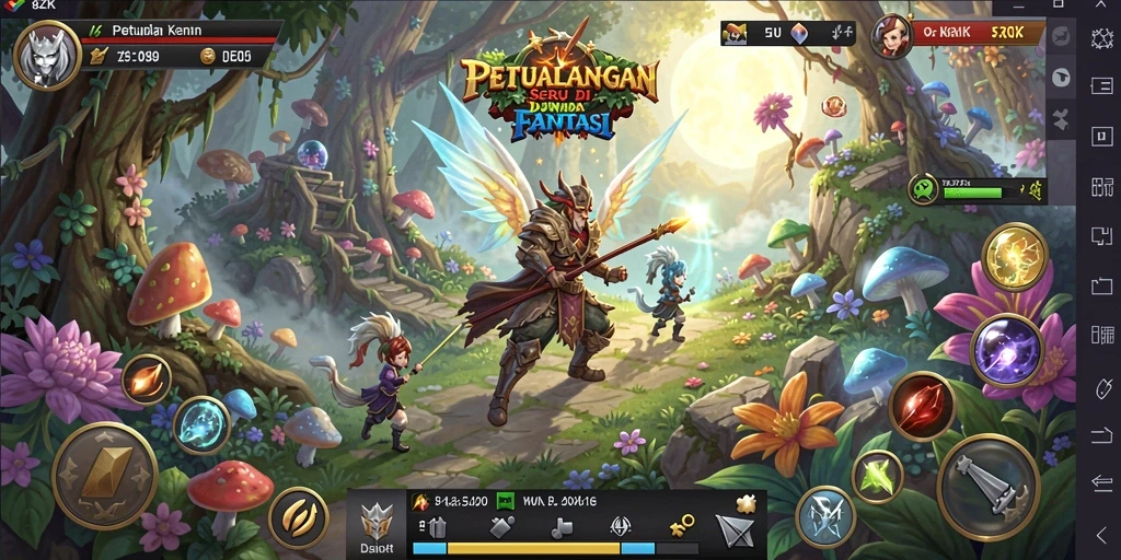 Screenshot gameplay 8ZK menonjolkan petualangan seru dan visual yang menawan.