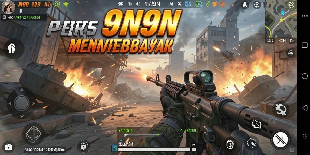 Tangkapan layar menampilkan aksi mendebarkan dalam permainan FPS.