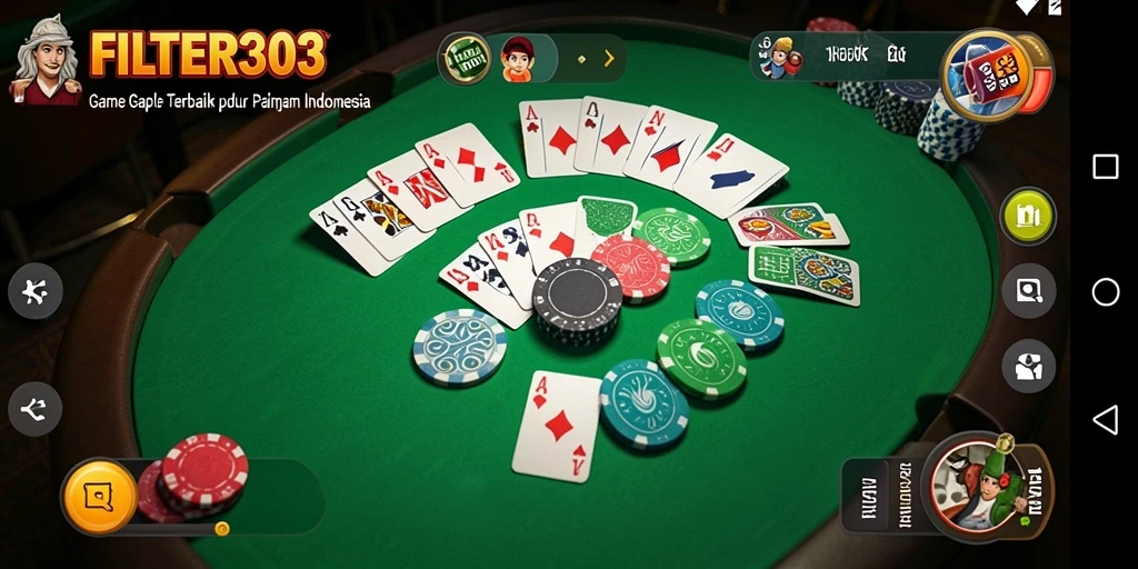 Tampilan gameplay Gaple yang menarik dan interaktif.