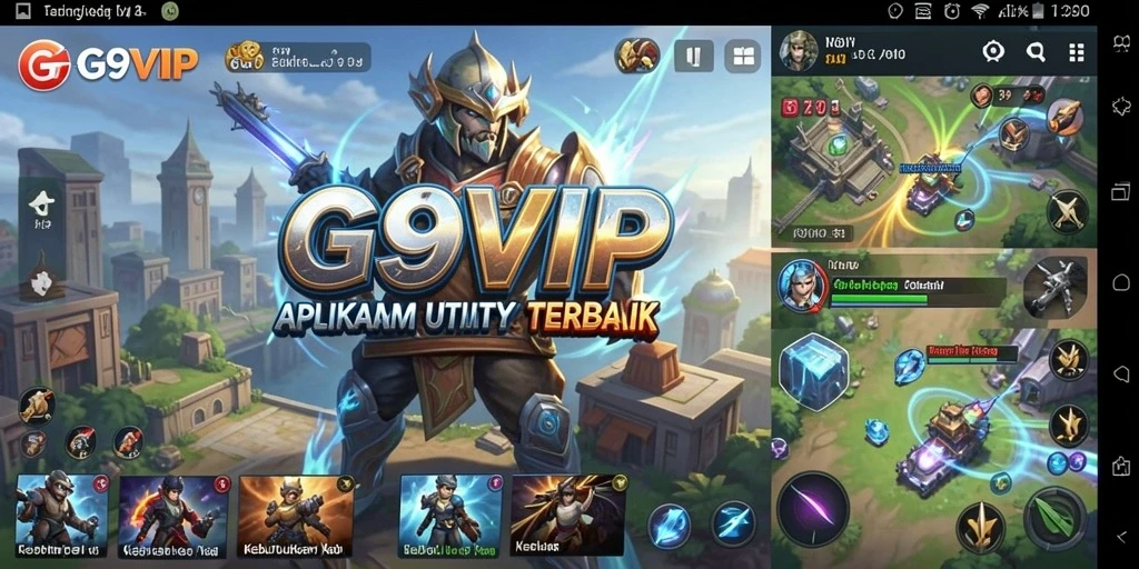 Tangkapan layar G9VIP dengan tampilan fitur Utility yang intuitif.