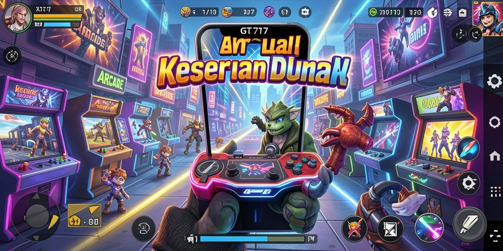 Screenshot menunjukkan gameplay seru dari GT777 di level yang penuh tantangan.