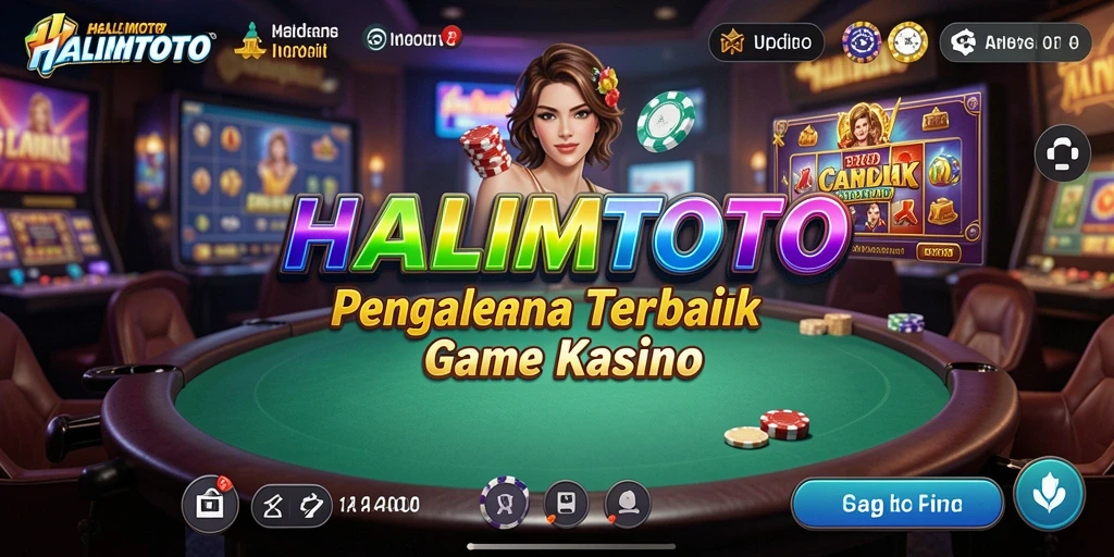 Tampilan gameplay HALIMTOTO yang menarik dalam suasana Kasino.