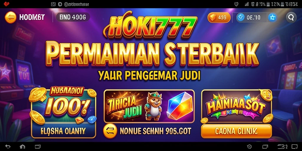 Tampilan menakjubkan gameplay HOKI777 dengan berbagai tema slot.