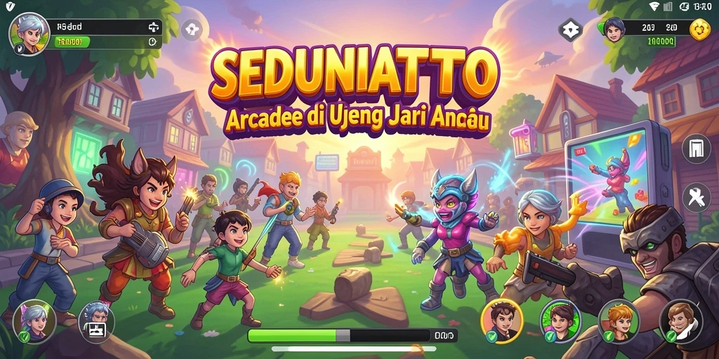 Screenshot gameplay SEDUNIATOTO, menampilkan momen seru dalam permainan Arcade.