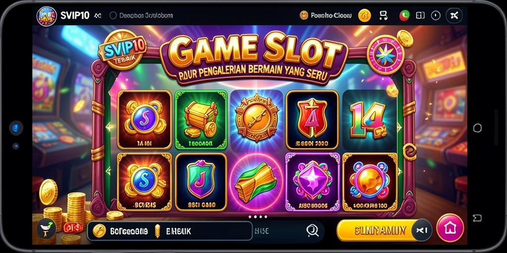 Tampilan gameplay Slot SVIP10 yang menarik dan penuh warna.