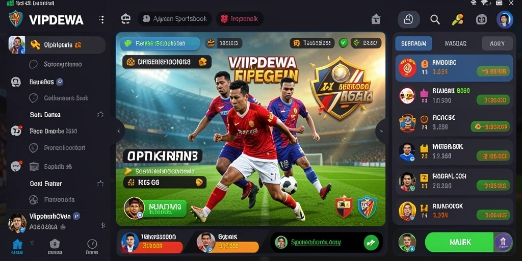 Screenshot VIPDEWA menampilkan tampilan taruhan yang menarik dan informatif.